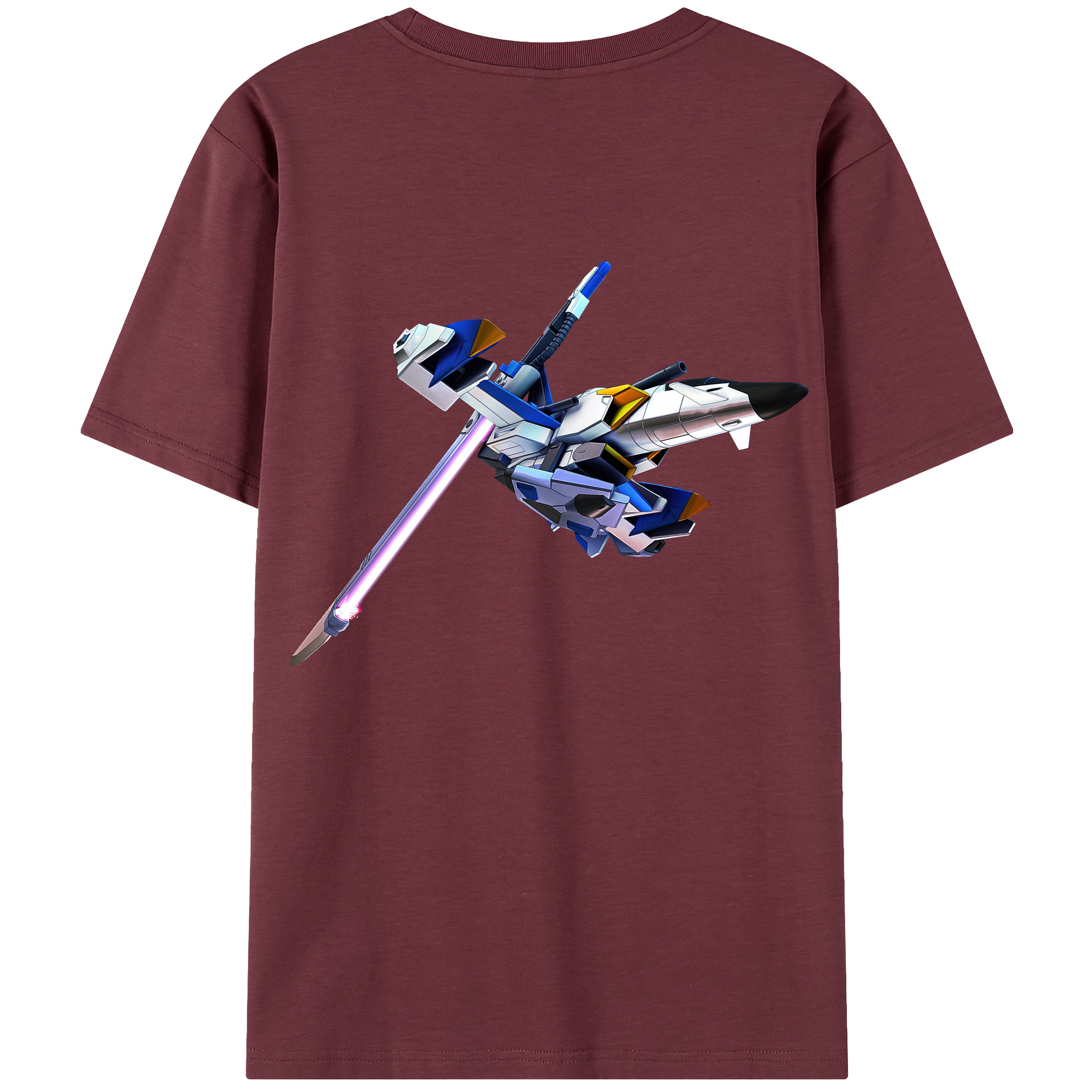（画像用） 機動戦士ガンダム Mobile Suit Gundam 綿100％半袖Tシャツ（背面プリント）